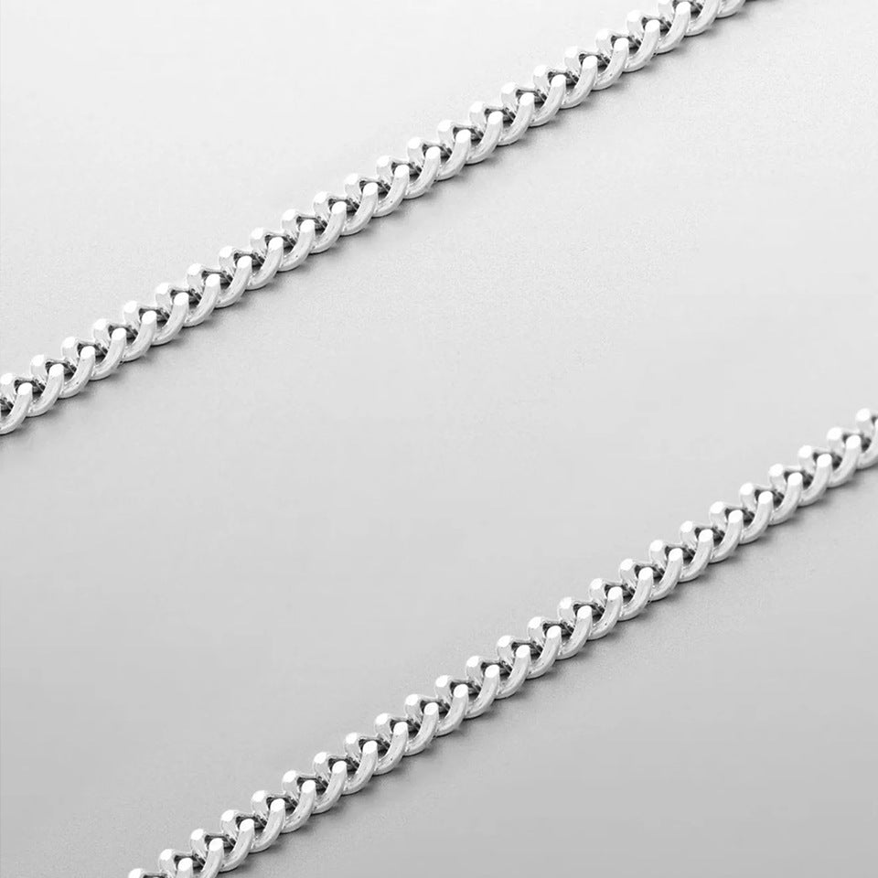 Stainless Steel Cuban Chain Men's Necklace