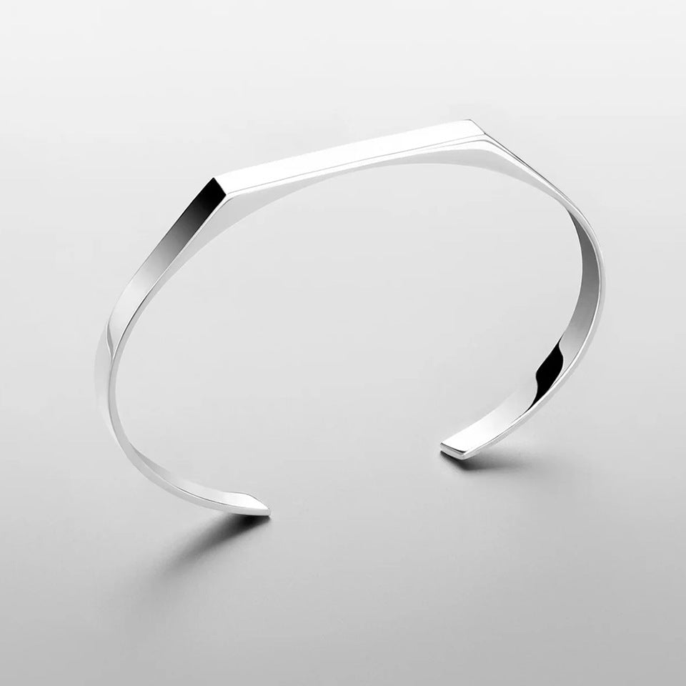 Stainless Steel Geometric Polished Men's Bracelet